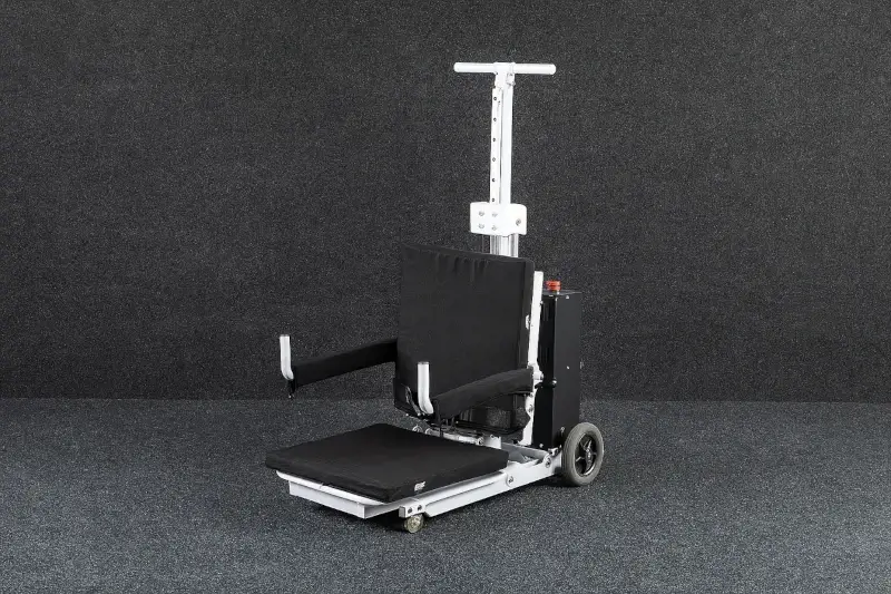 Electric patient lift chair with open armrest, suitable for easy transfer of patients and seniors at home